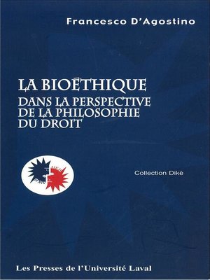 cover image of Bioéthique dans la perspective de la philosophie ...